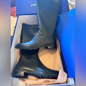 Stuart Weitzman Black Heeled Knee high Boots (never worn)